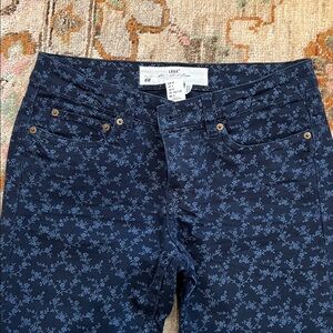 Stylish Blue Patterned Jeans